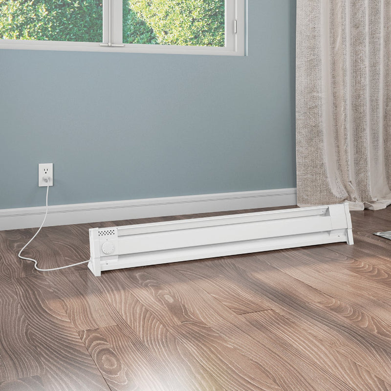 Cadet 49 In. 1500W 120V Portable Electric Baseboard Heater, White