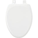 Mayfair Elongated Closed Front Slow Close White Wood Toilet Seat