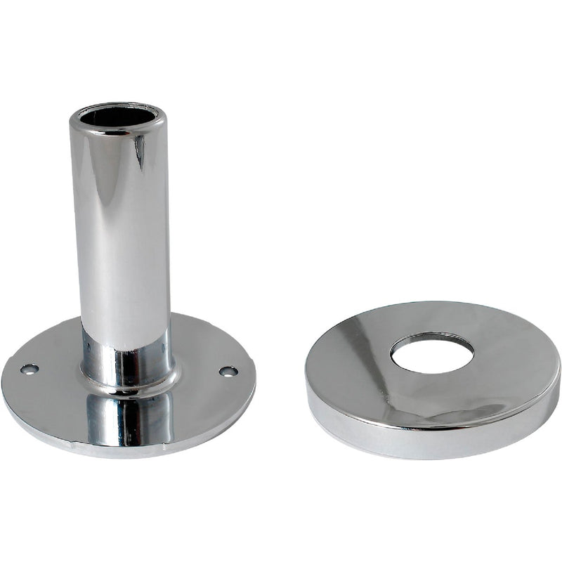 Keeney 1/2 In. Chrome-Plated Pipe Cover Tube and Flange