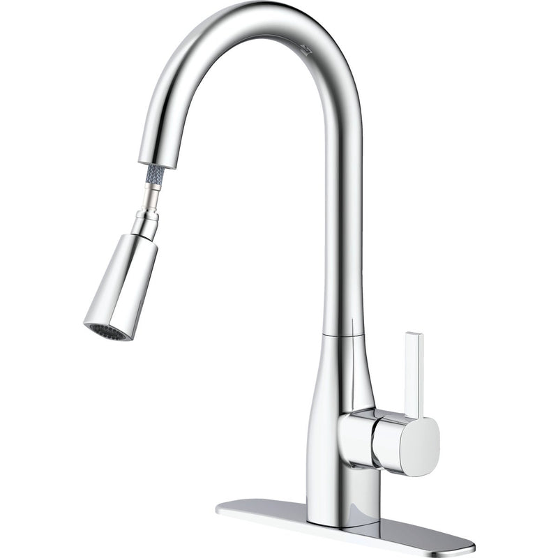 Home Impressions 1-Handle Pull-Down Kitchen Faucet, Chrome