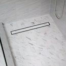 B&K 24 In. Linear Shower Drain Tile-In Grate Brushed Nickel