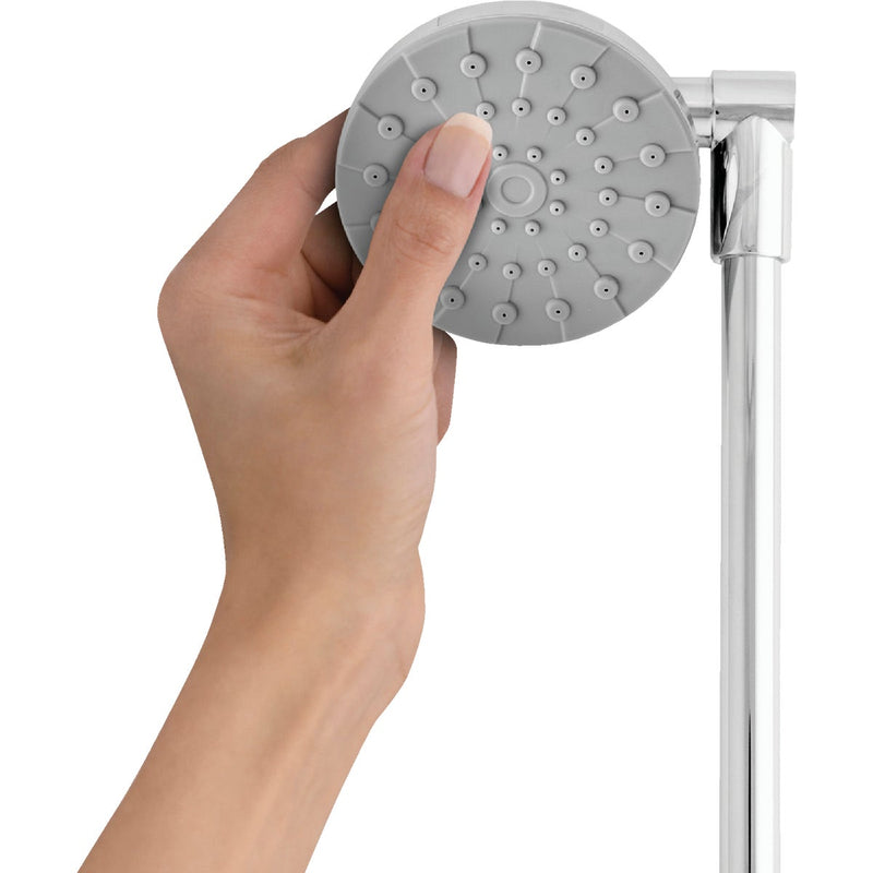 Waterpik RainFall+ Rain Shower 1-Spray 1.8 GPM Fixed Showerhead with Adjustable Arm, Chrome