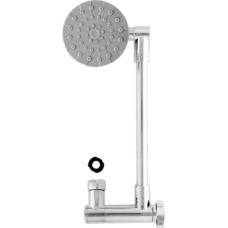 Waterpik RainFall+ Rain Shower 1-Spray 1.8 GPM Fixed Showerhead with Adjustable Arm, Chrome