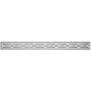 B&K 24 In. Linear Shower Drain Offset Pattern Grate Chrome