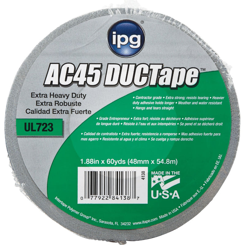 Intertape AC45 DUCTape 1.88 In. x 60 Yd. XHD Contractor Grade Duct Tape, Silver