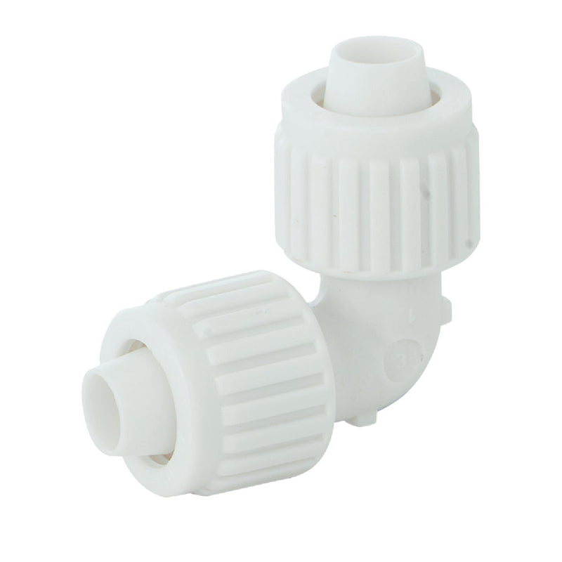 Flair-It 1/2 In. x 1/2 In. 90 Deg. Plastic Compression PEX Elbow (1/4 Bend)