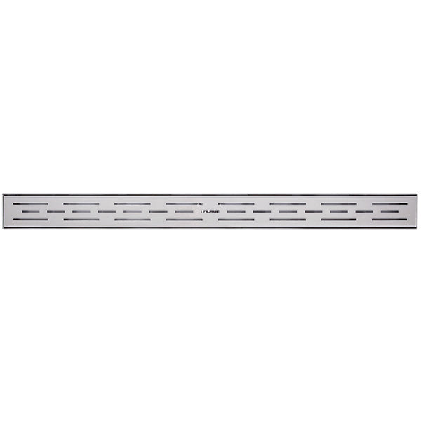 B&K 24 In. Linear Shower Drain Offset Pattern Grate Brushed Nickel