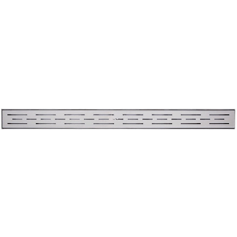 B&K 24 In. Linear Shower Drain Offset Pattern Grate Brushed Nickel