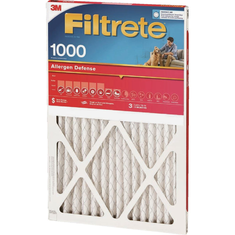 Filtrete 18 In. x 20 In. x 1 In. 1000 MPR Allergen Defense Furnace Filter, MERV 11
