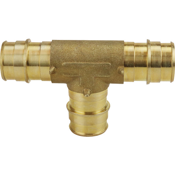 Apollo Retail 1/2 In. x 1/2 In x 1/2 In. Barb Brass PEX-A Tee