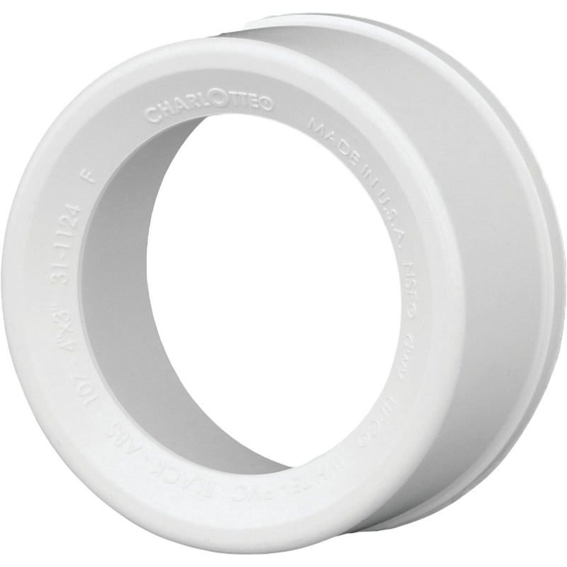 Charlotte Pipe 6 In. SPG x 4 In. Hub Schedule 40 DWV Reducing PVC Bushing