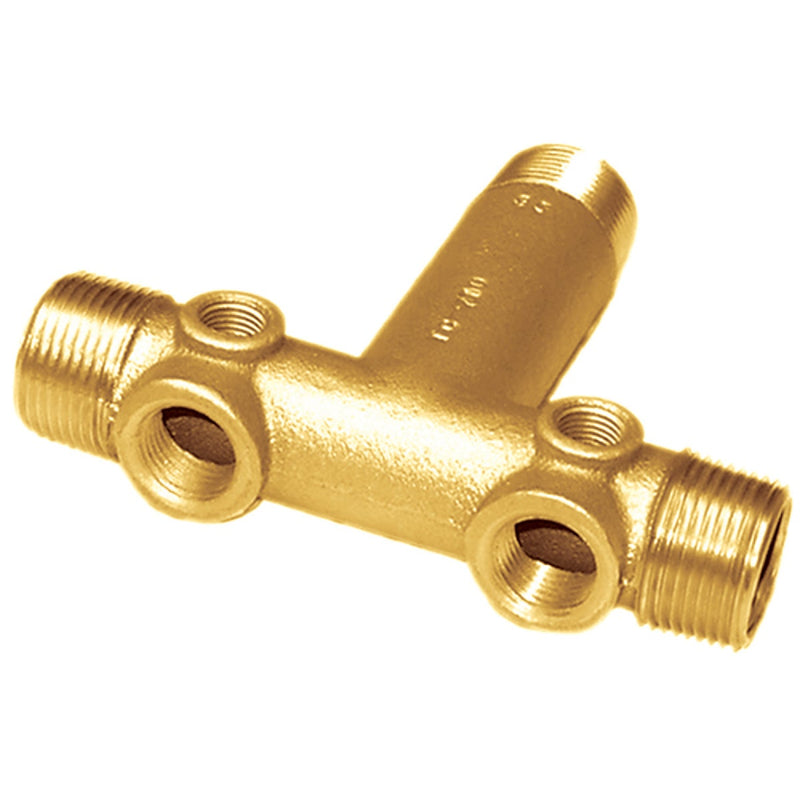 Simmons 4 In. Male Silicon Bronze Low Lead Tank Cross Tee