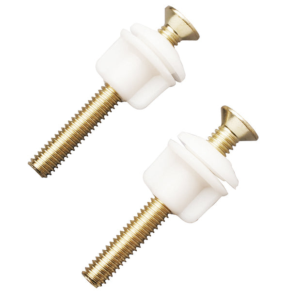 Do it Best 3/8" x 2-1/2" Polished Brass Toilet Seat Hinge Bolt