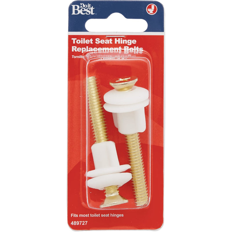 Do it Best 3/8" x 2-1/2" Polished Brass Toilet Seat Hinge Bolt