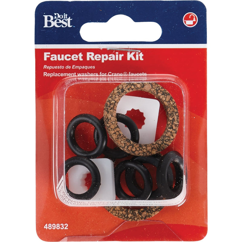 Do it Best Crane, Replacement Rubber, Plastic, Metal, Fiber Faucet Repair Kit