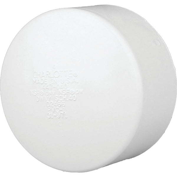 Charlotte Pipe 6 In. Schedule 40 DWV Hub Cap PVC Cap