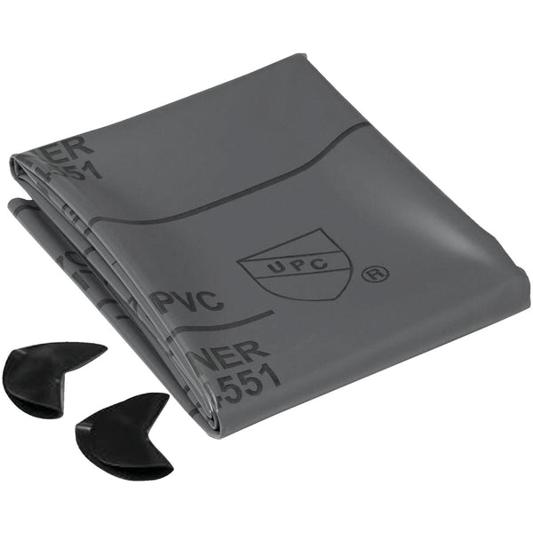 Oatey 5 Ft. x 6 Ft. 40 mil Gray Pre-Cut Shower Pan Liner Kit