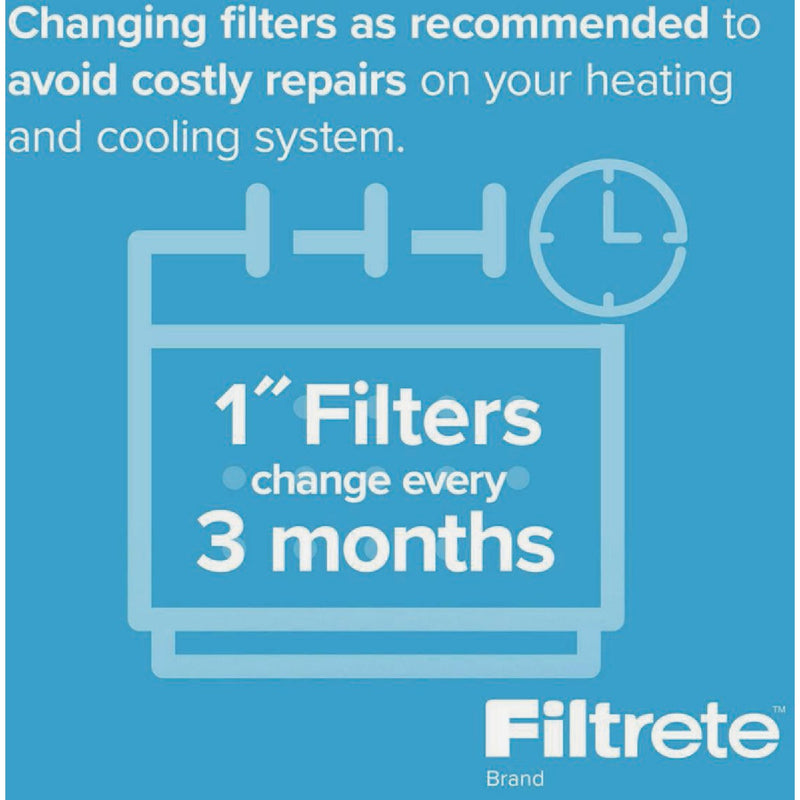 Filtrete 16 In. x 20 In. x 1 In. 1900 MPR Premium Allergen, Bacteria & Virus Furnace Filter, MERV 13