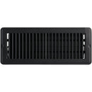 Home Impressions 4 In. x 12 In. Matte Black Steel Floor Register