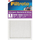 Filtrete High Performance Air Filter, 1500 MPR, 14 In. x 20 In. x 1 In.