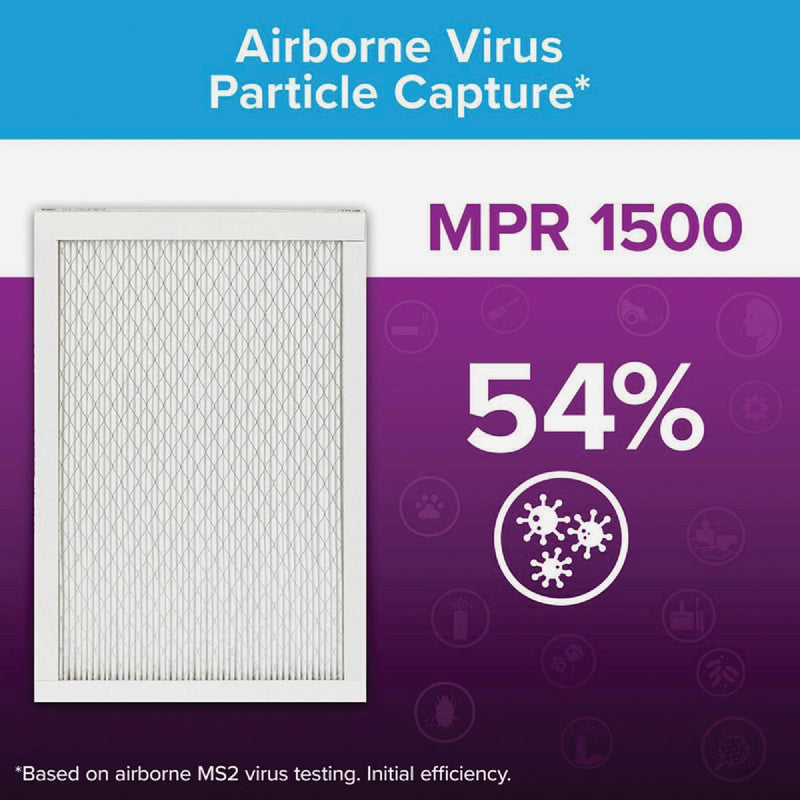 Filtrete High Performance Air Filter 1500 MPR, 20 In. x 30 In. x 1 In.