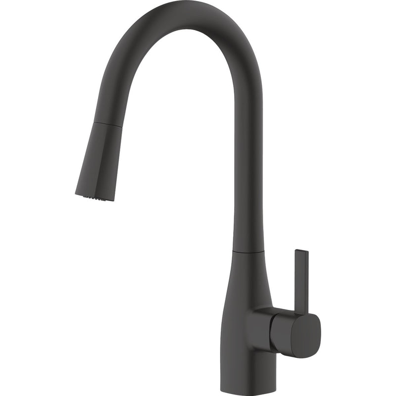 Home Impressions 1-Handle Pull-Down Kitchen Faucet, Matte Black