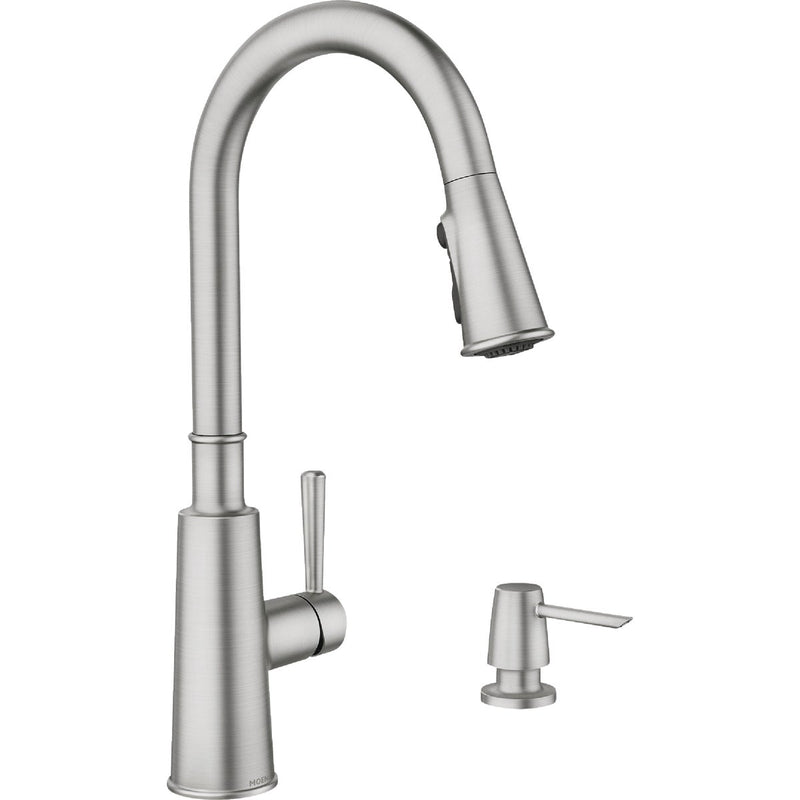 Moen Fenn 1-Handle Pull-Down Kitchen Faucet, Stainless Steel