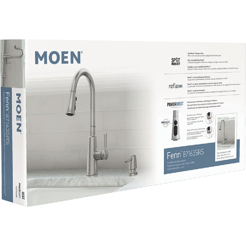 Moen Fenn 1-Handle Pull-Down Kitchen Faucet, Stainless Steel