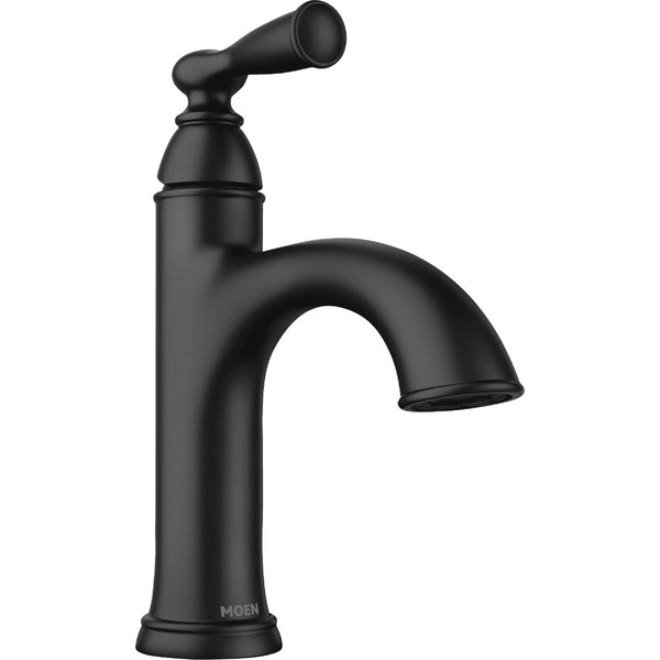 Moen Banbury 1-Handle Lever Centerset Bathroom Faucet, Matte Black