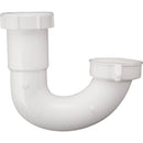 Do it Best 1-1/2 In. White Plastic Sink Trap J-Bend with Reducer Washer