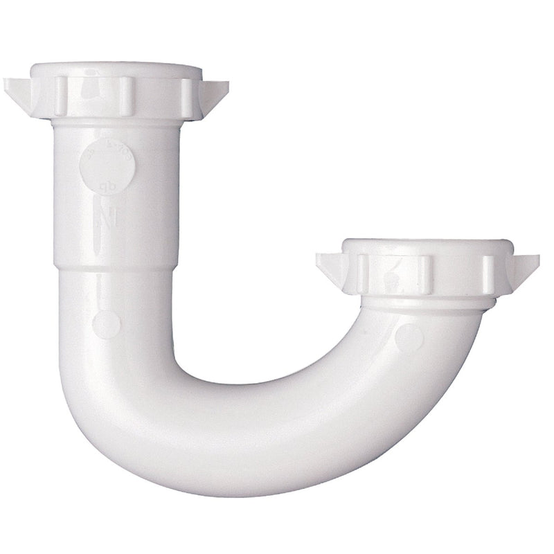 Do it Best 1-1/2 In. White Plastic J-Bend with Reducer Washer