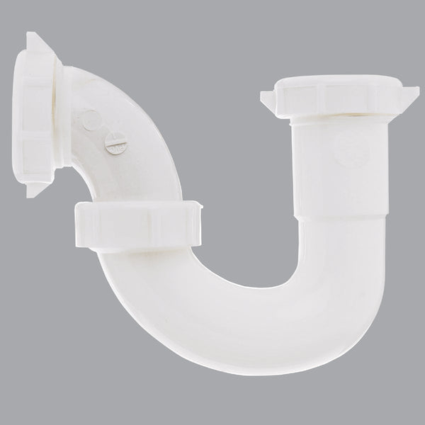 Do it Best 1-1/2 In. White Polypropylene Sink Trap with Reducer Washer