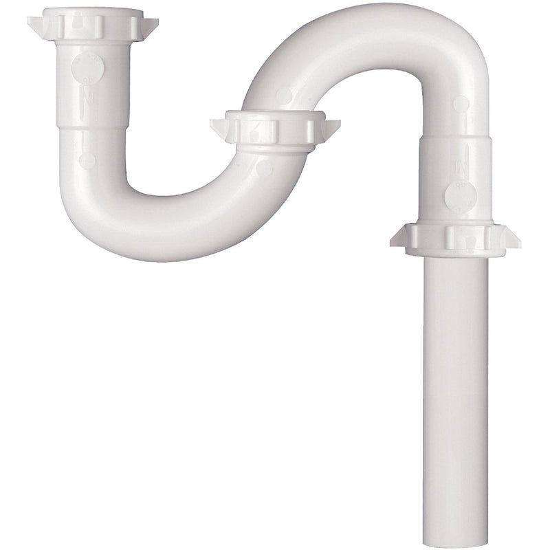 Do it Best 1-1/4 In. x 1-1/4 In. White Plastic S-Trap