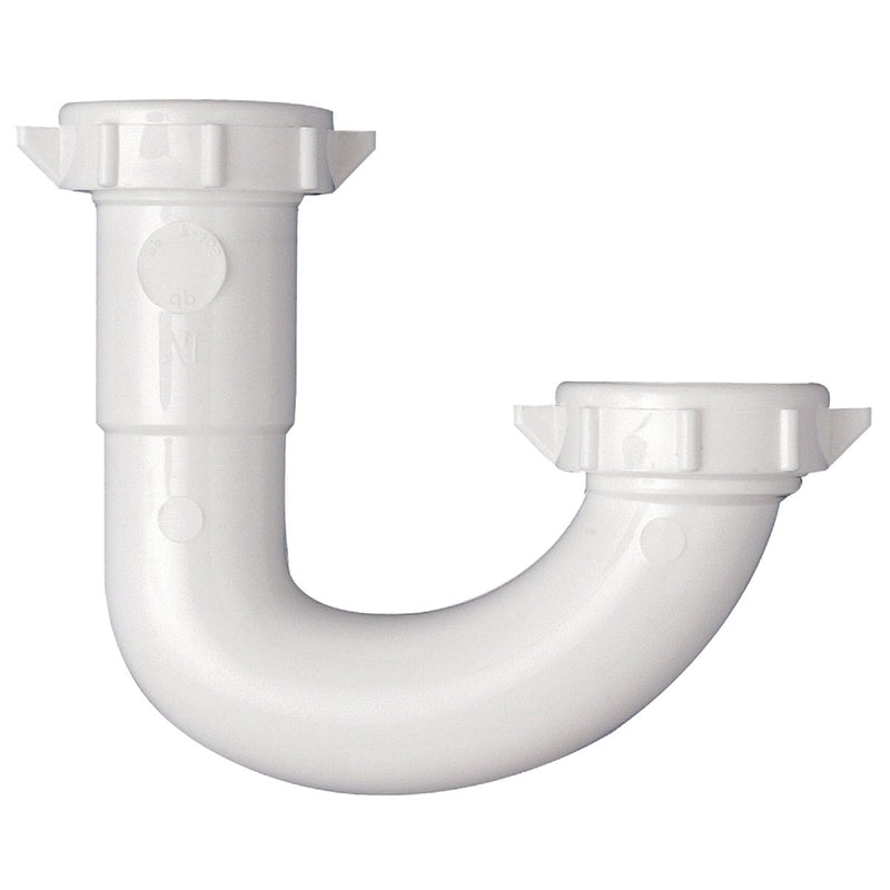 Do it Best 1-1/4" White Plastic J-Bend, Bagged