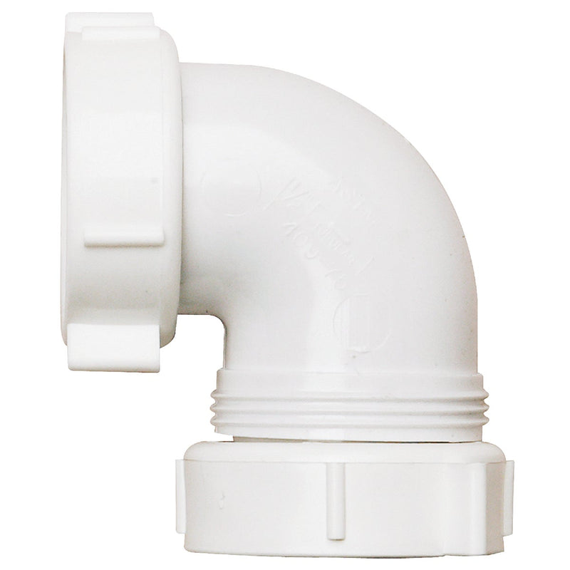 Do it Best 1-1/2 In. White Polypropylene 90 Degree Outlet Elbow
