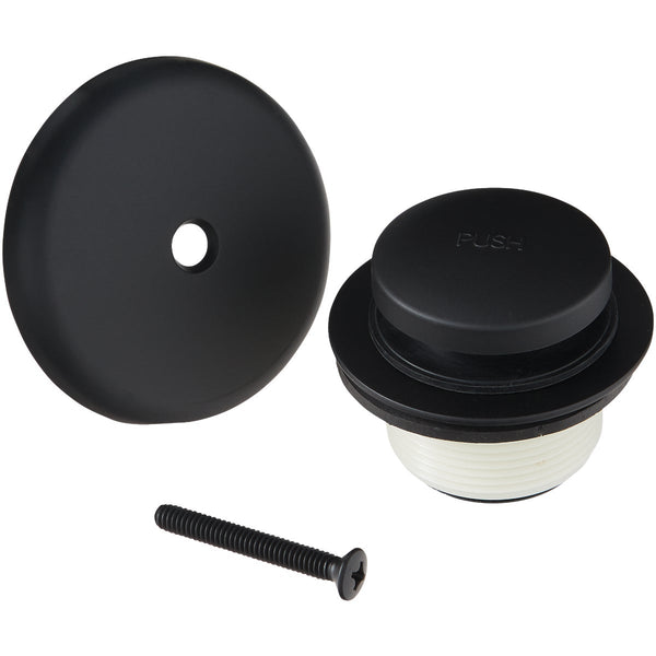 Do it Best Matte Black Tip Toe Bath Drain Trim Kit