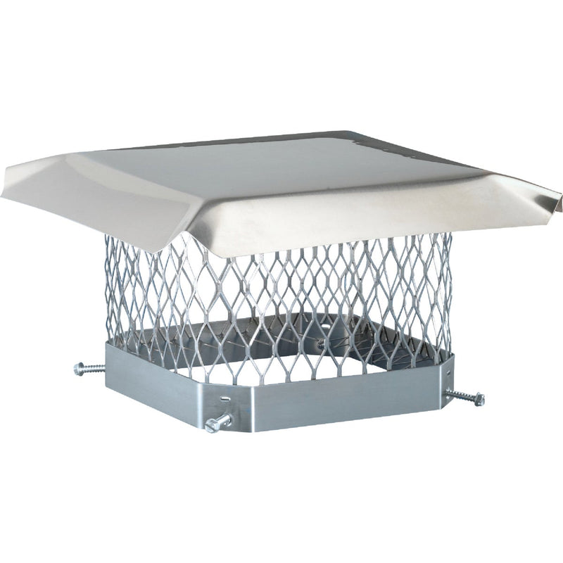 Shelter 13 In. x 13 In. Stainless Steel Single Flue Chimney Cap