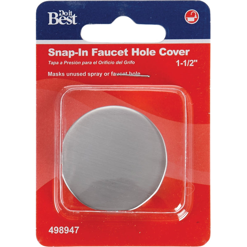 Do it Snap-In 1-1/2 In. Stainless Steel Snap-In Faucet Hole Cover
