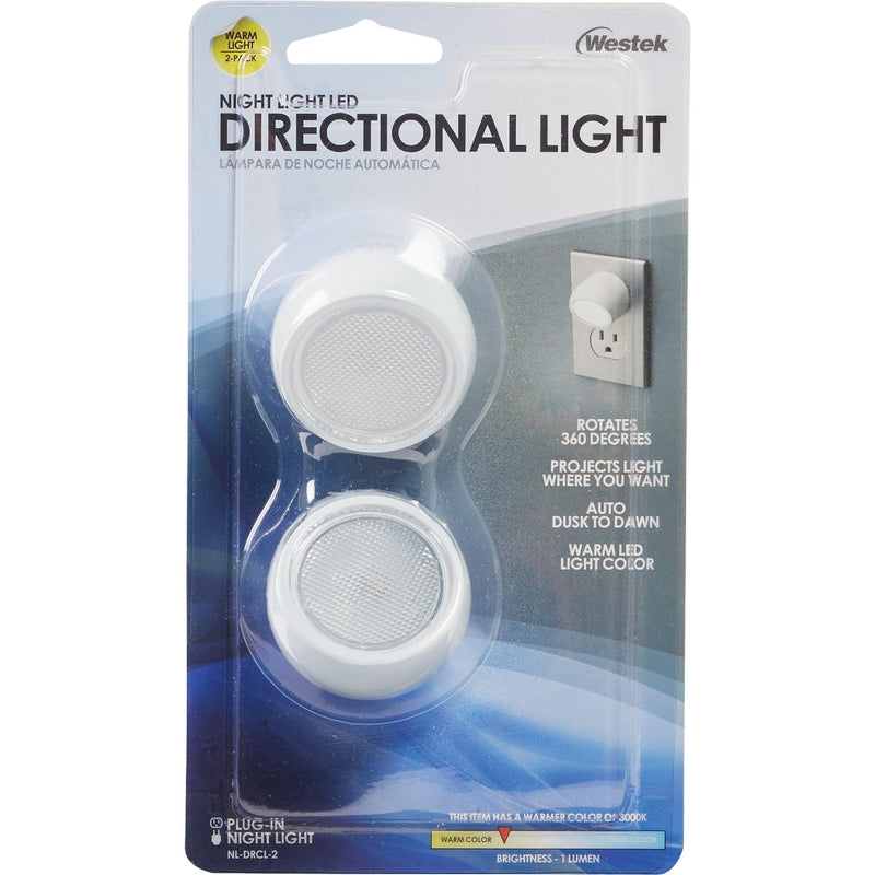 Westek White Dusk To Dawn Directional LED Night Light