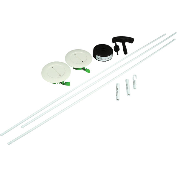 Wiremold 30 In. L. White Channel Grommet Kit