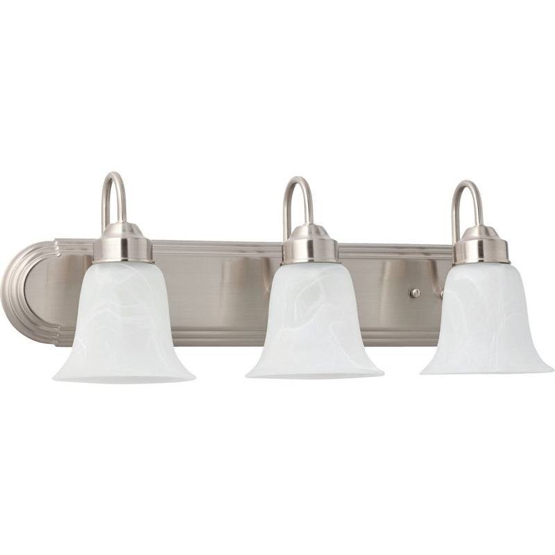 Home Impressions Julianna 3-Bulb Brushed Nickel Vanity Bath Light Bar