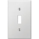 Amerelle PRO 1-Gang Stamped Steel Toggle Switch Wall Plate, Smooth White