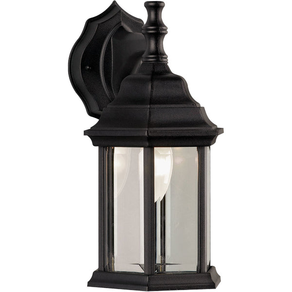 Home Impressions Black Incandescent Type A Outdoor Wall Light Fixture