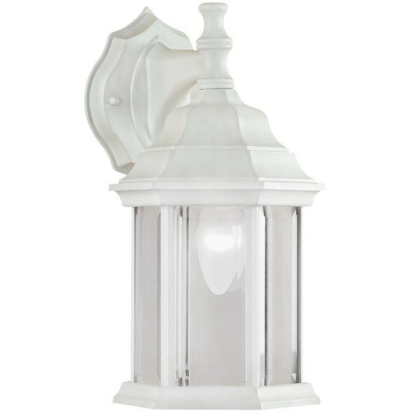 Home Impressions White Incandescent Type A Outdoor Wall Light Fixture