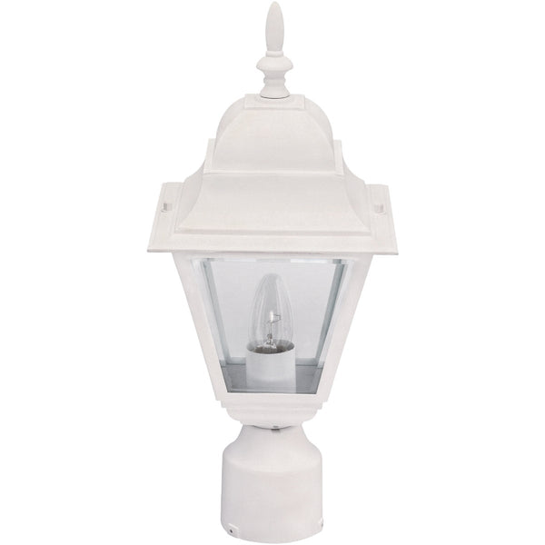 Home Impressions White Incandescent Post Light Fixture