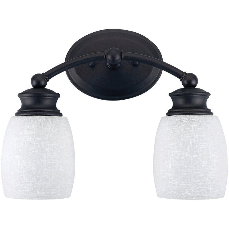 Home Impressions Palms 2-Bulb Oil Rubbed Bronze Vanity Bath Light Bar