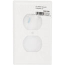Amerelle PRO 1-Gang Stamped Steel Outlet Wall Plate, Smooth White