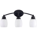 Home Impressions Palms 3-Bulb Oil Rubbed Bronze Vanity Bath Light Bar