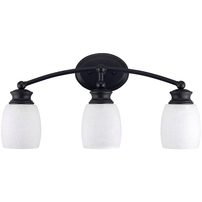 Home Impressions Palms 3-Bulb Oil Rubbed Bronze Vanity Bath Light Bar