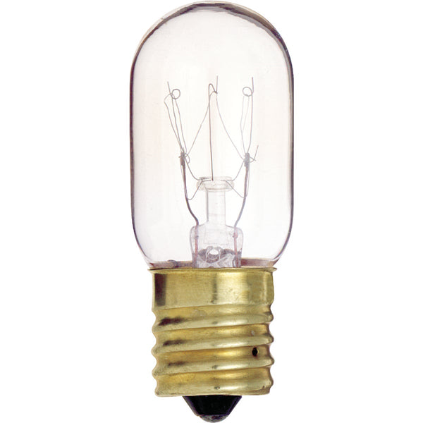 Satco 15W Clear Intermediate Base T7 Incandescent Tubular Appliance Light Bulb